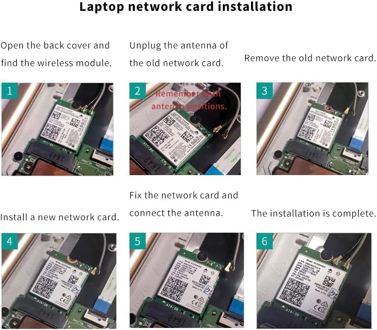 QFly WiFi 6 Card AX200NGW Wireless Network Card 2.4GHz 5GHz MU-MIMO Wi-Fi 6 (802.11ax) Module Adapter with Bluetooth 5.2 for PC Laptop Support Windows 10/11 64bit Gigabit M.2/NGFF - Image 5